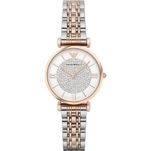 Emporio Armani Women’s Retro Two-Tone Stainless Steel Quartz Watch AR1926 (Copy)